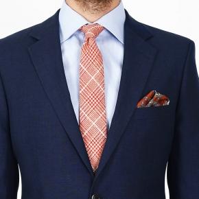 Midnight Blue Wool & Linen Suit - 1