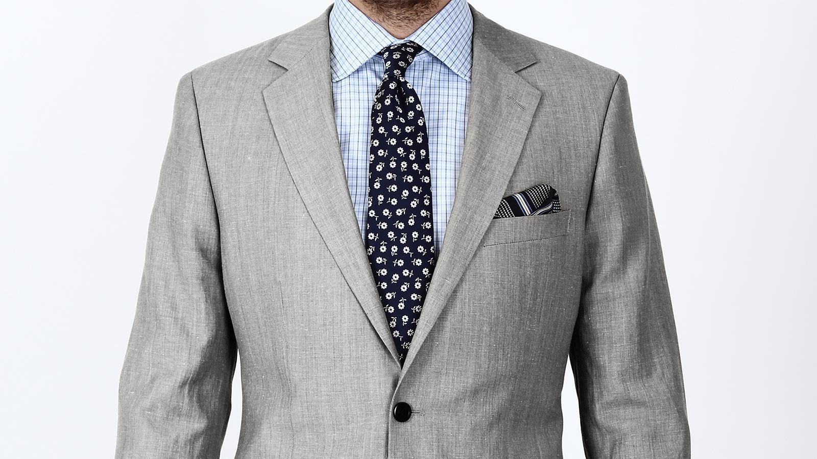 Light Grey Wool & Linen Suit - slider image 2