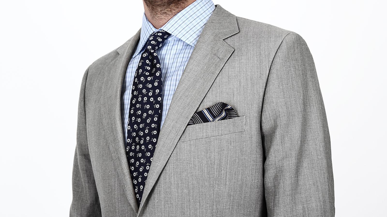 Light Grey Wool & Linen Suit - slider image 3
