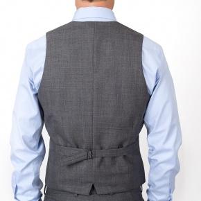 Grey Plaid 3 Piece Suit - 4