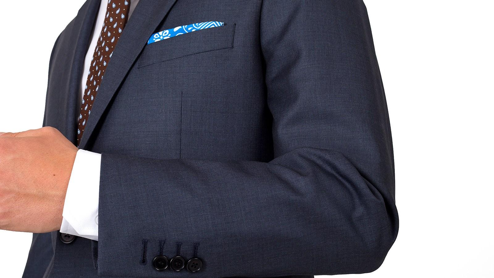 Premium Charcoal Blue Suit - slider image 1