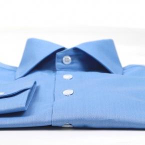 Intense Blue Cotton Shirt - 0