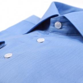 Intense Blue Cotton Shirt - 1