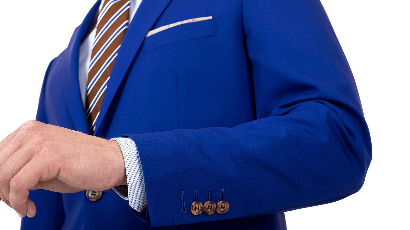 Royal Blue Suit in Summer Wool - slider image 1