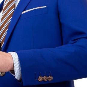 Royal Blue Suit in Summer Wool - thumbnail image 1