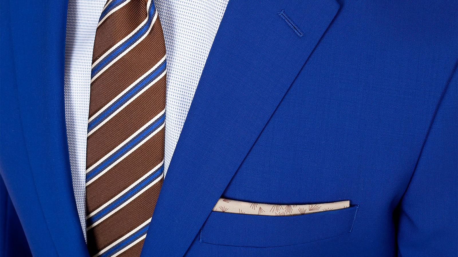 Royal Blue Suit in Summer Wool - slider image 4