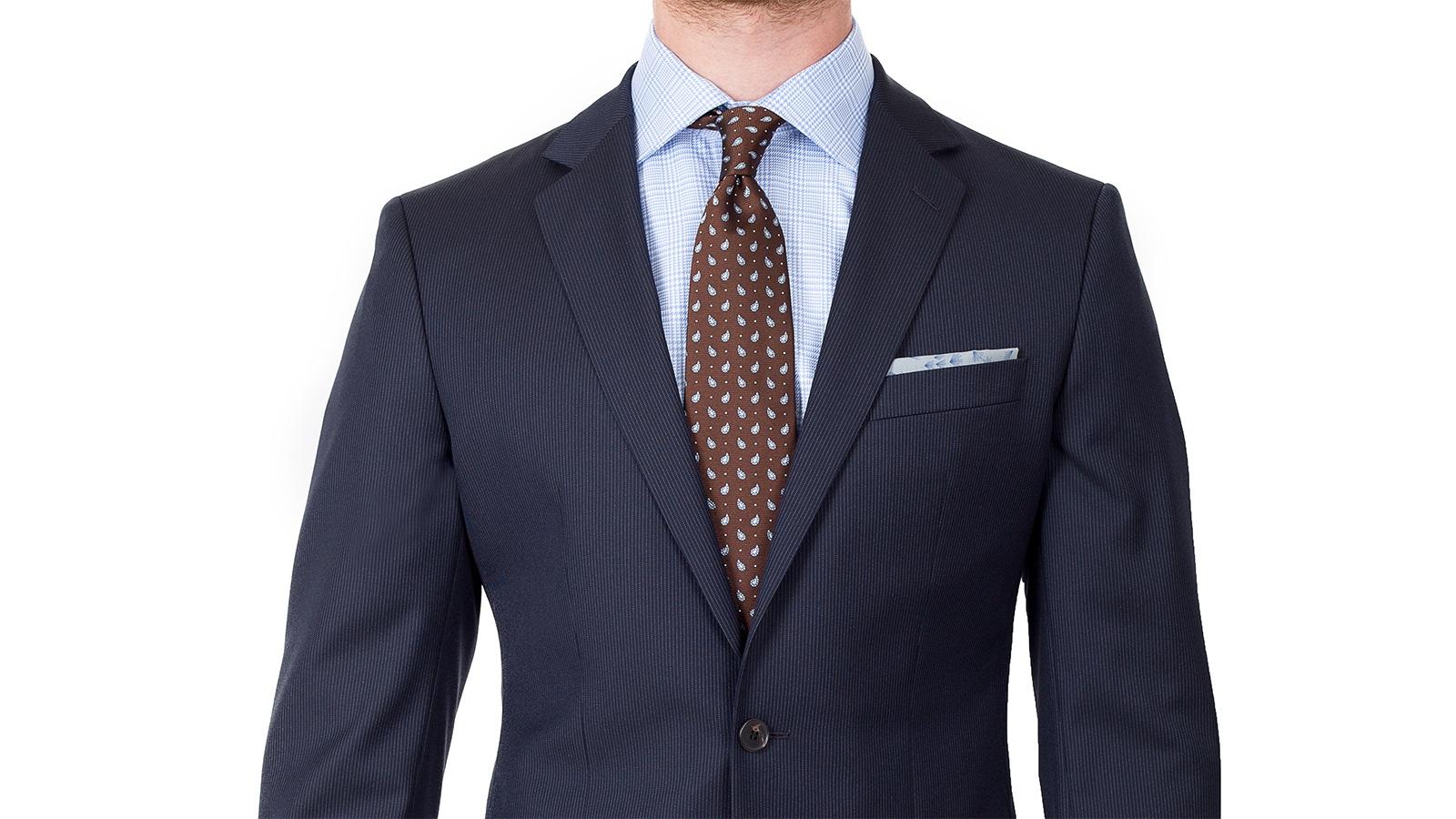 Micro Pinstripe Navy Suit - slider image 2