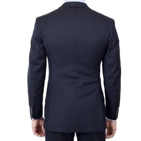 Micro Pinstripe Navy 3 Piece Suit - 3