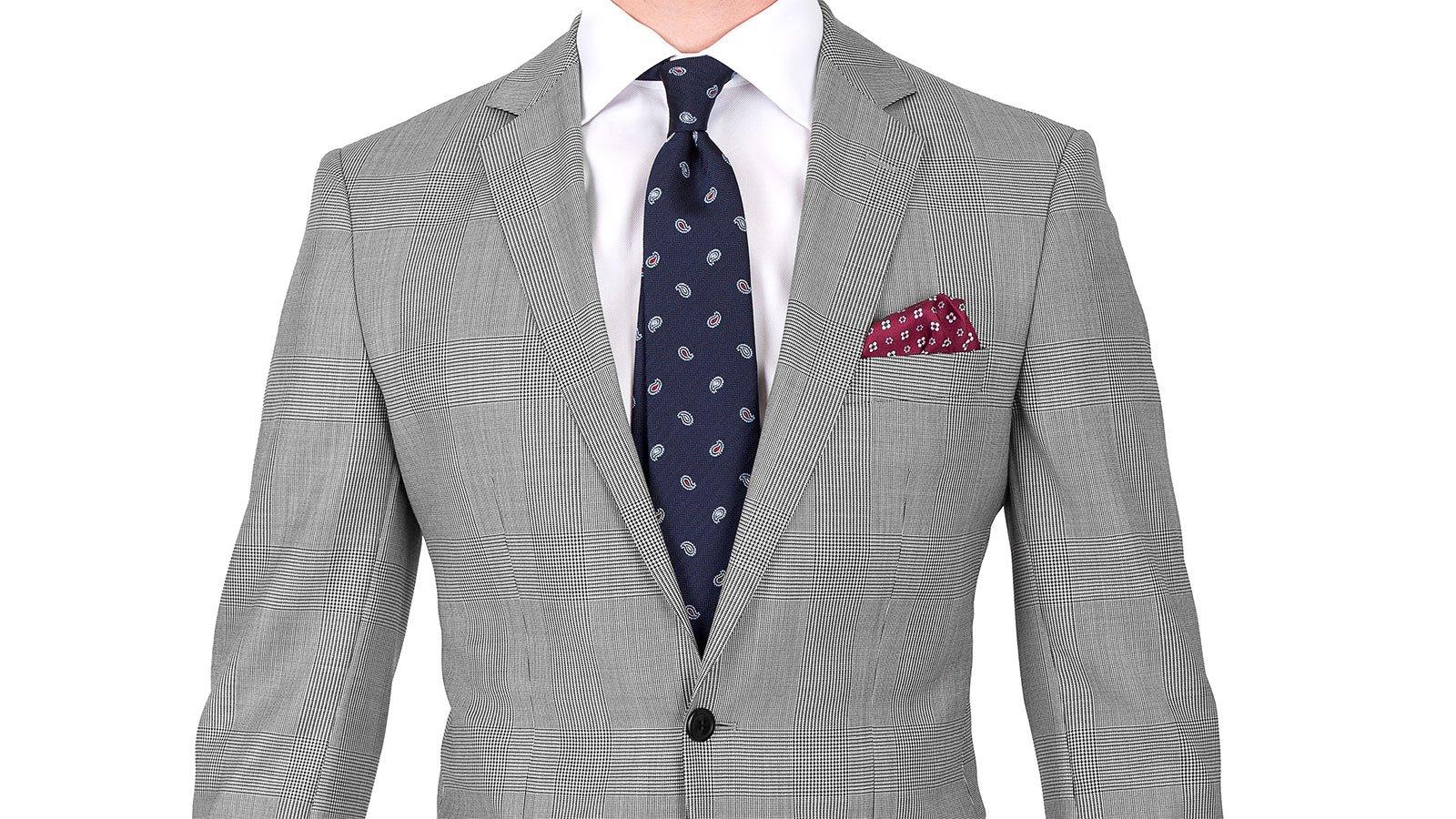 Grey Glen Plaid Blazer - slider image 2