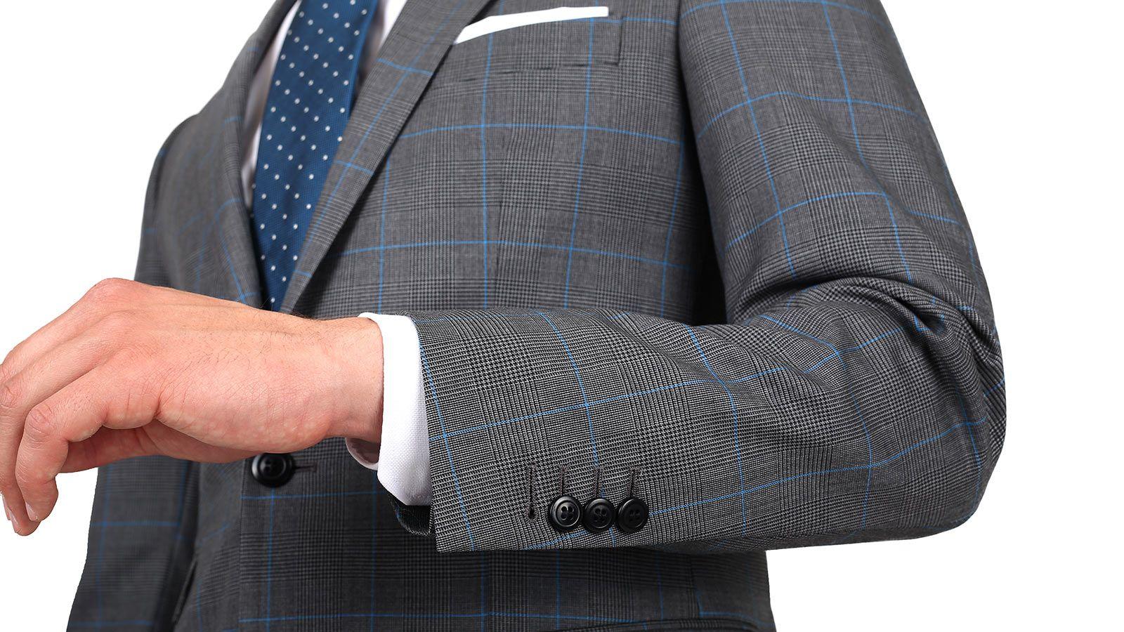 Vendetta Grey Plaid Blazer - slider image 1