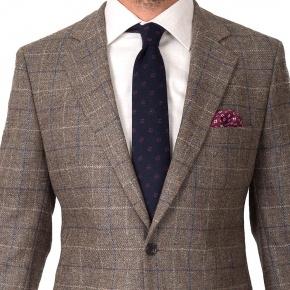 Brown Check Shetland Tweed Blazer - 1