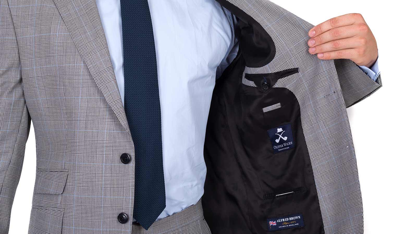 Grey Glen Check Suit - slider image 2