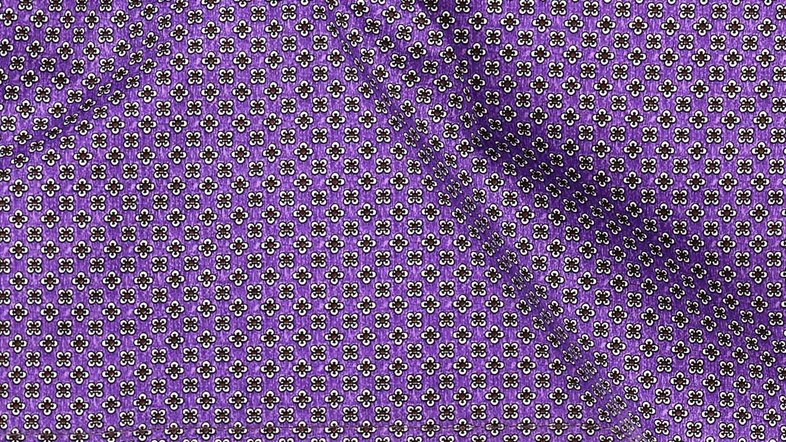 Purple Cotton Pocket Square - slider image 
