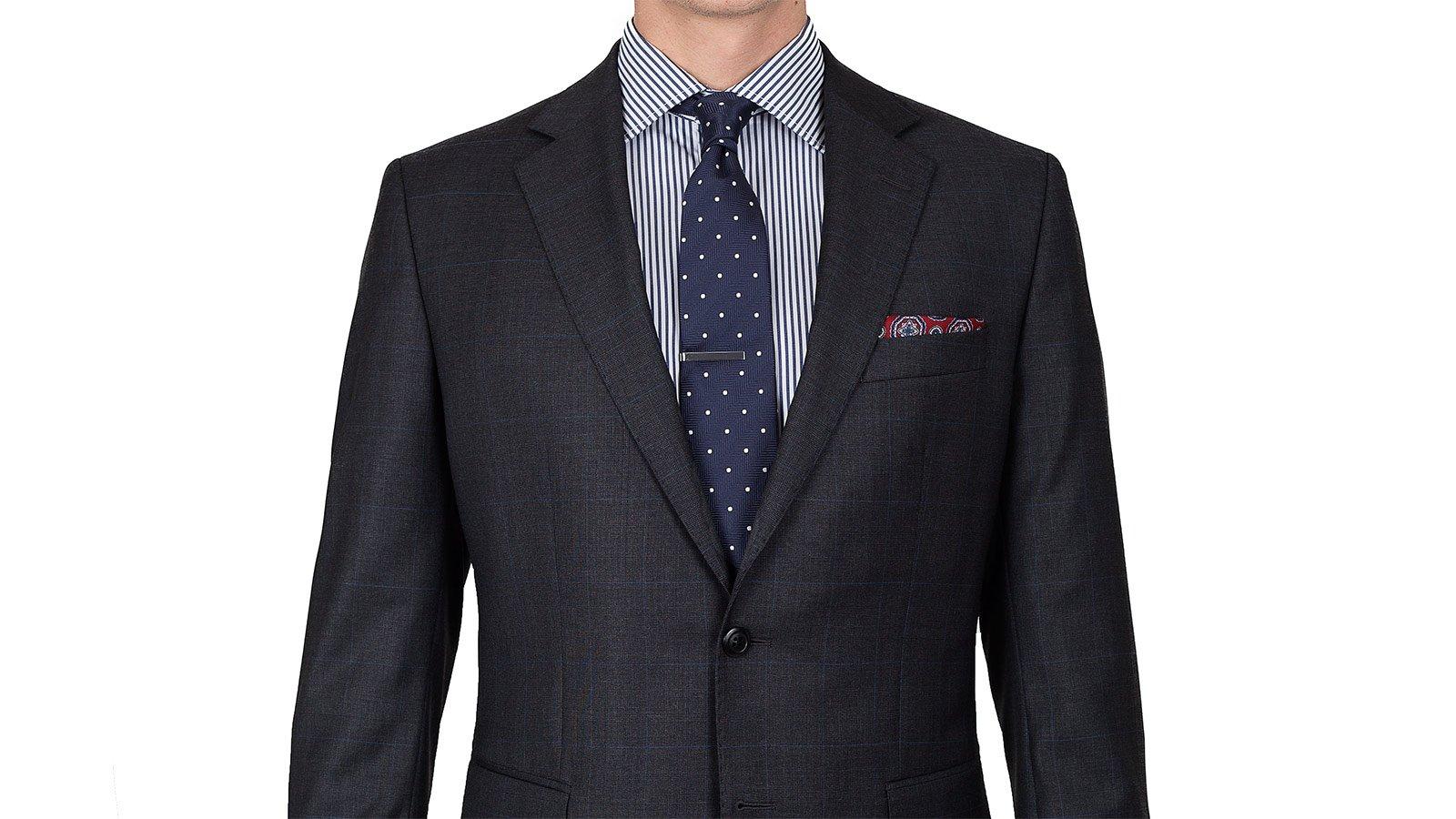 Premium Charcoal Plaid 3 Piece Suit - slider image 4