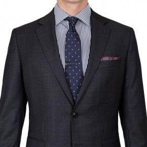 Premium Charcoal Plaid 3 Piece Suit - 3