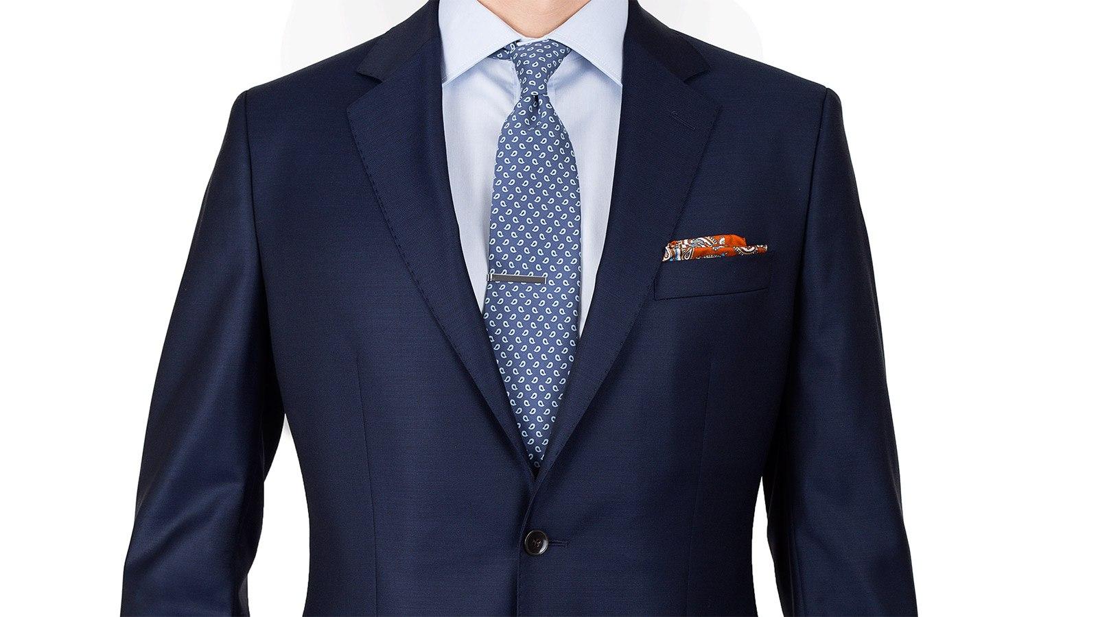 Solid Deep Blue Blazer - slider image 1