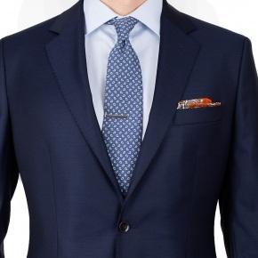 Solid Deep Blue Blazer - 0