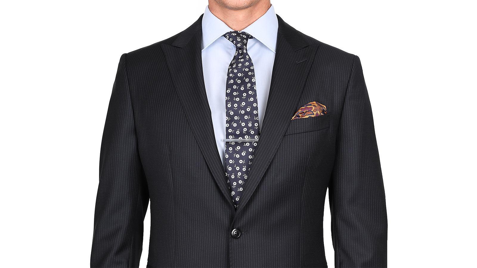 Premium Charcoal Pinstripe Suit - slider image 2
