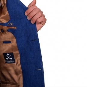 Intense Blue Linen Suit - 3