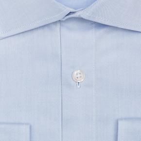 Light Blue Cotton Twill Shirt - 0