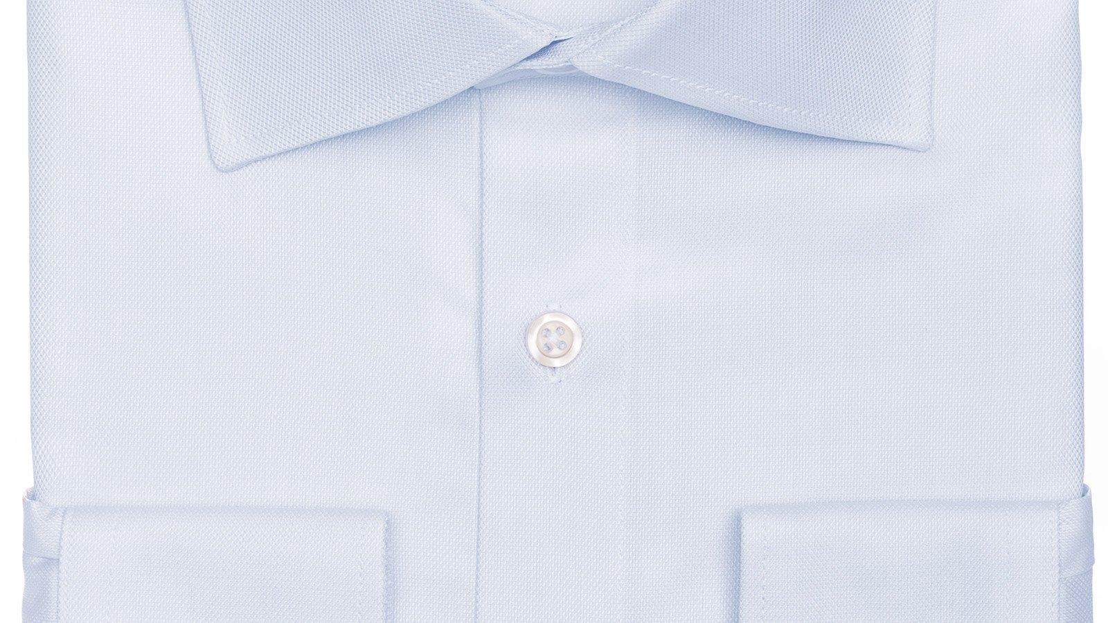 Pastel Blue Cotton Royal Oxford Shirt - slider image 