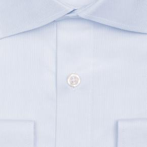 Pastel Blue Cotton Royal Oxford Shirt - thumbnail image 1