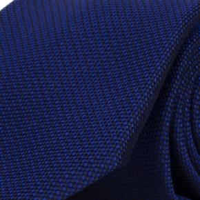 Intense Blue Mogador Silk Tie - 0