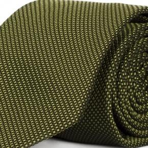 Olive Green Mogador Silk Tie - 0
