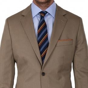 Khaki Cotton Blazer - 2
