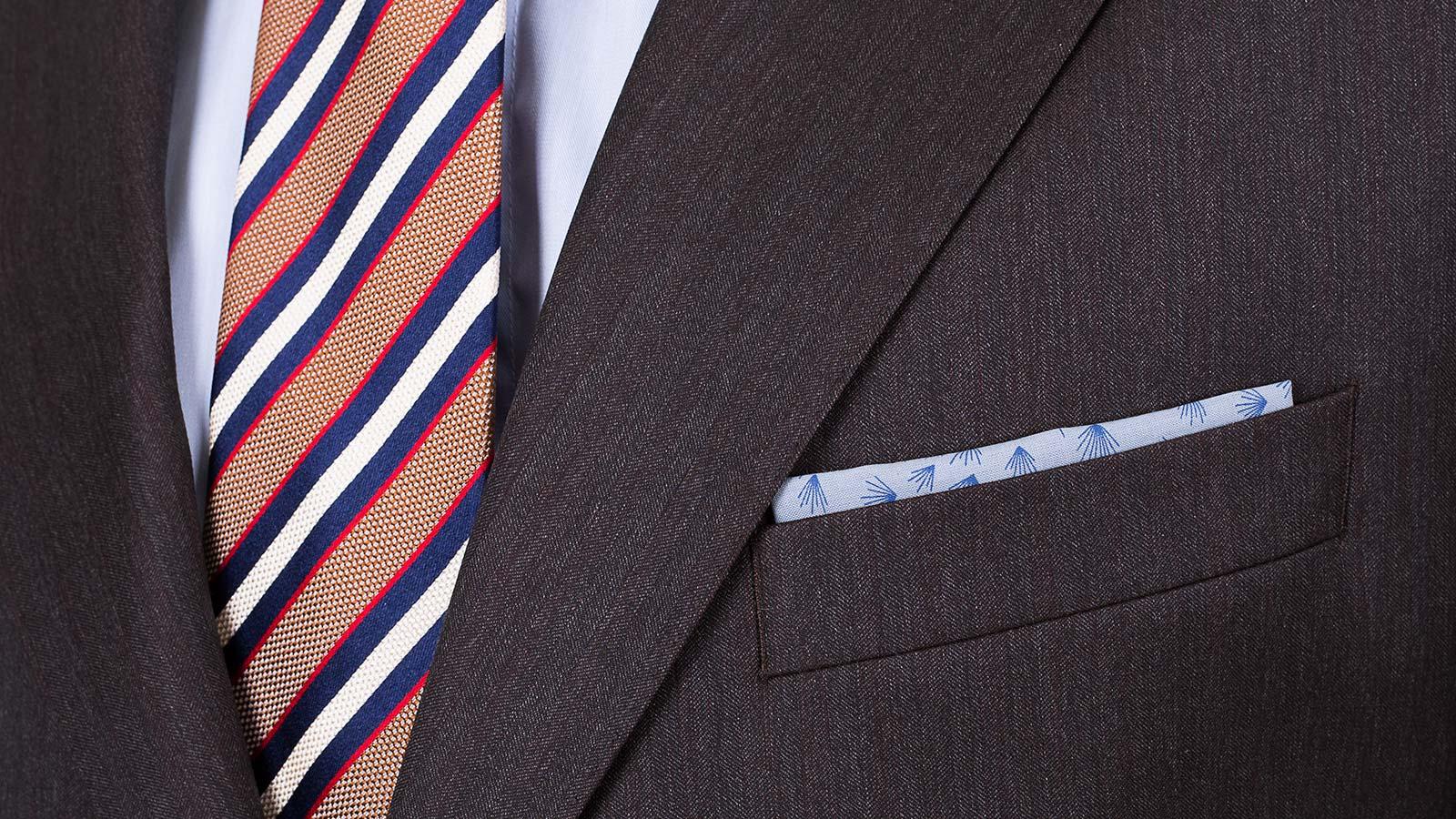 Premium Charcoal Brown Wool & Silk Suit - slider image 2