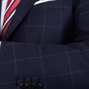 Vendetta Premium Navy Check Suit - thumbnail image 1