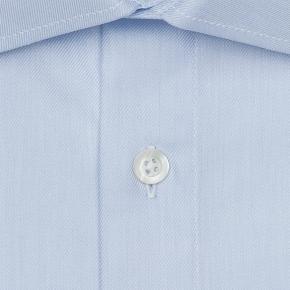 Light Blue Cotton Twill Shirt - thumbnail image 1