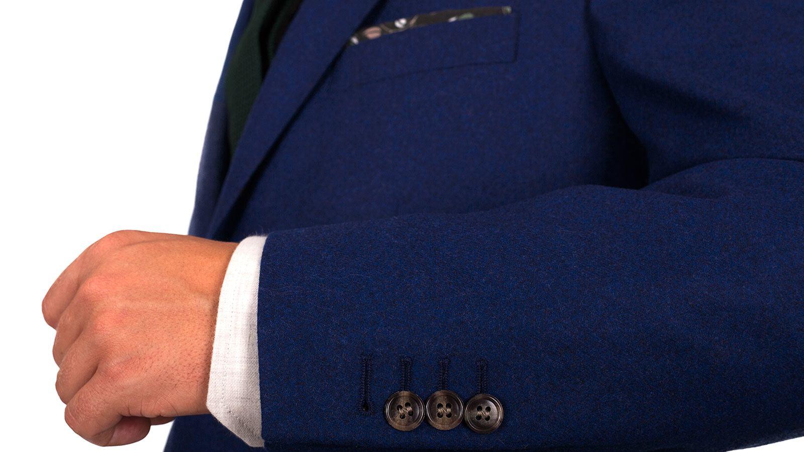 Royal Blue Wool Flannel Suit - slider image 