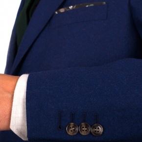 Royal Blue Wool Flannel Suit - thumbnail image 1