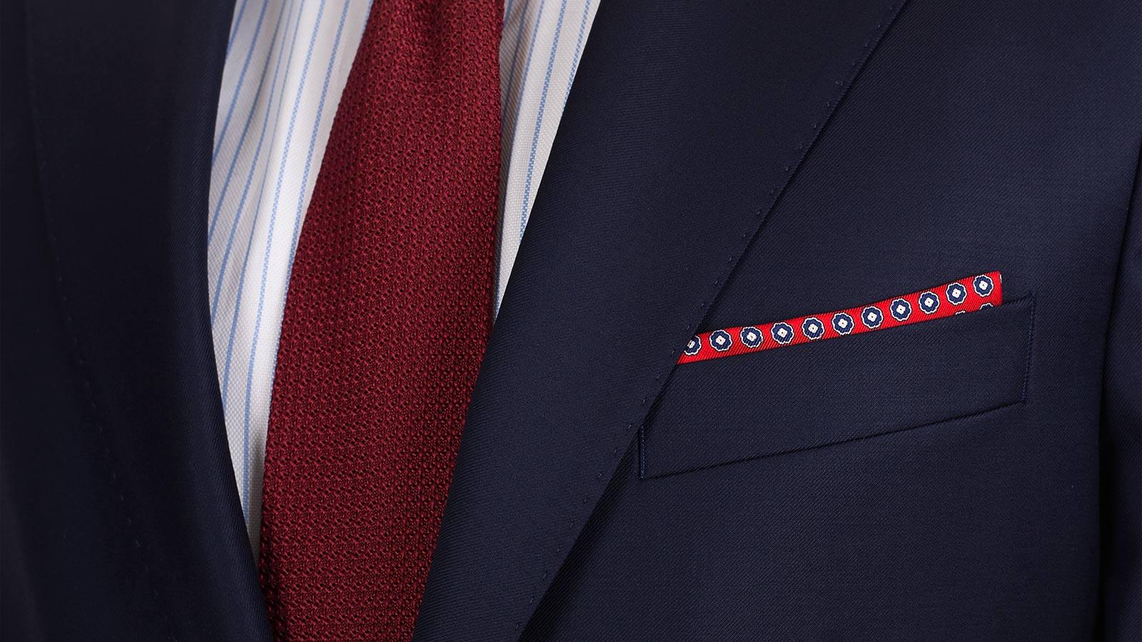 Navy Natural Stretch Wool Suit - slider image 2