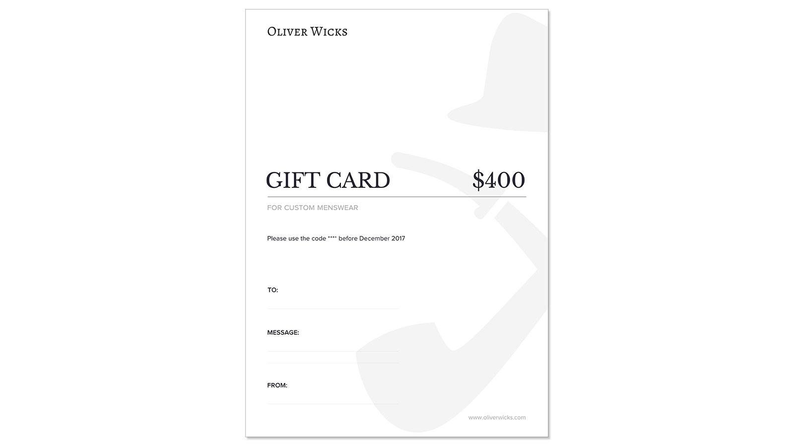 $400 / € 370 Gift e-Card - slider image 