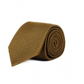 Mustard 100% Grenadine Silk Tie - thumbnail image 1