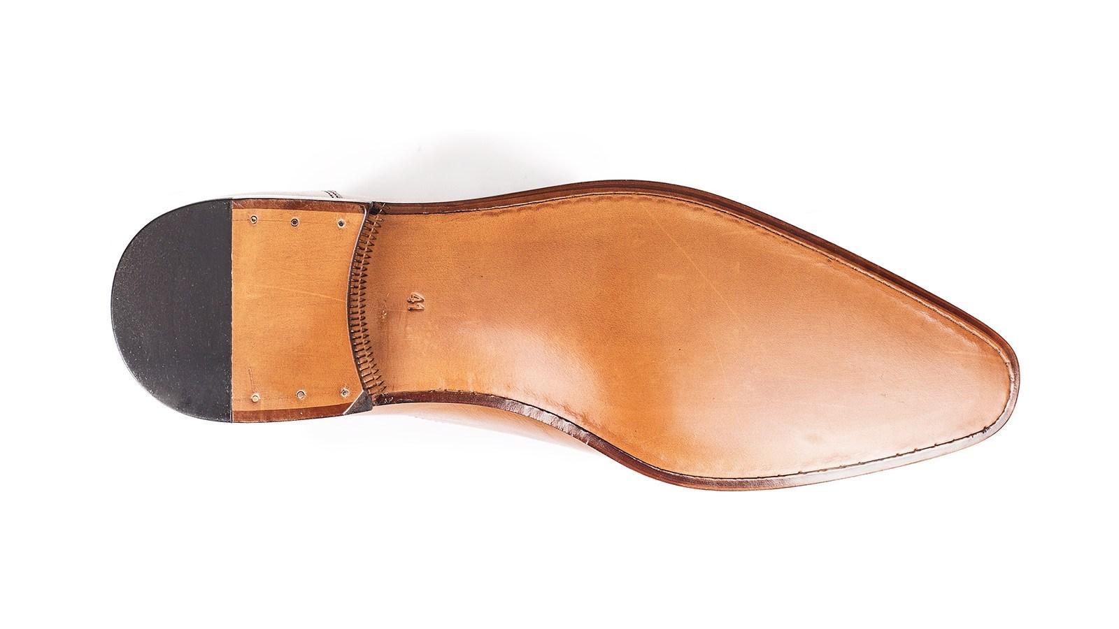 Light Cognac Plain-Toe Oxford - slider image 3