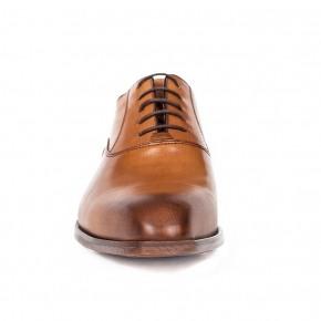 Light Cognac Plain-Toe Oxford - 3
