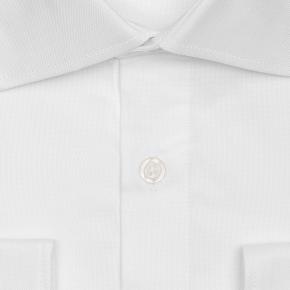 White Broadcloth Cotton Shirt - thumbnail image 1