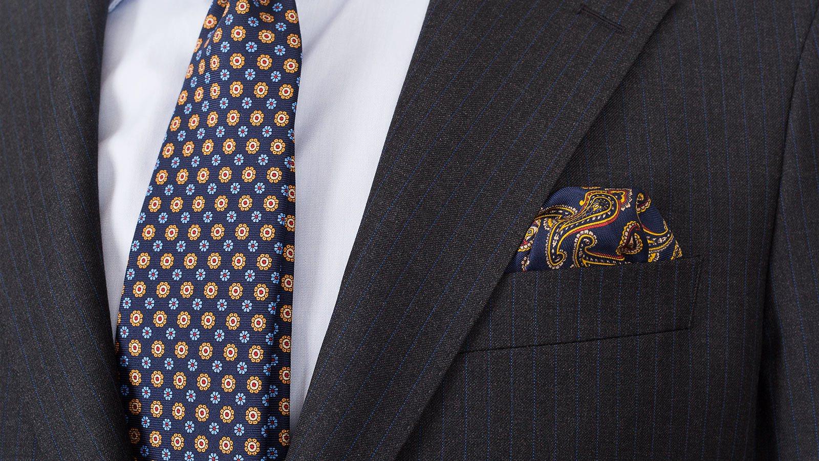 Blue Stripe Charcoal Suit - slider image 2