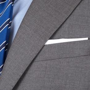 Light Grey Natural Stretch Wool Suit - thumbnail image 2