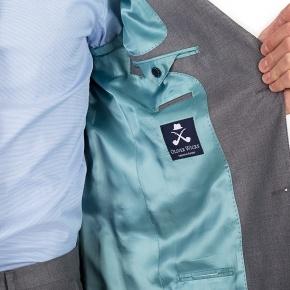 Light Grey Natural Stretch Wool Suit - thumbnail image 3