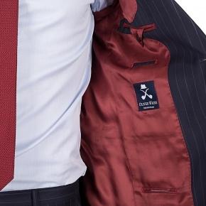 Suit in Navy Chalkstripe Wool - 3