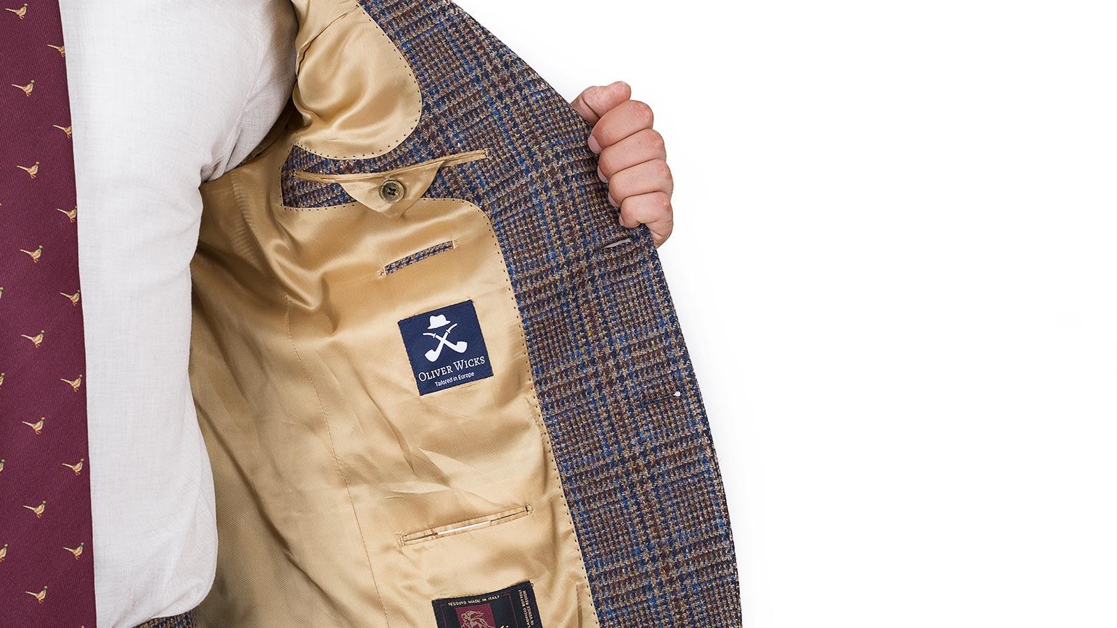 Brown Plaid Shetland Tweed Suit - slider image 3