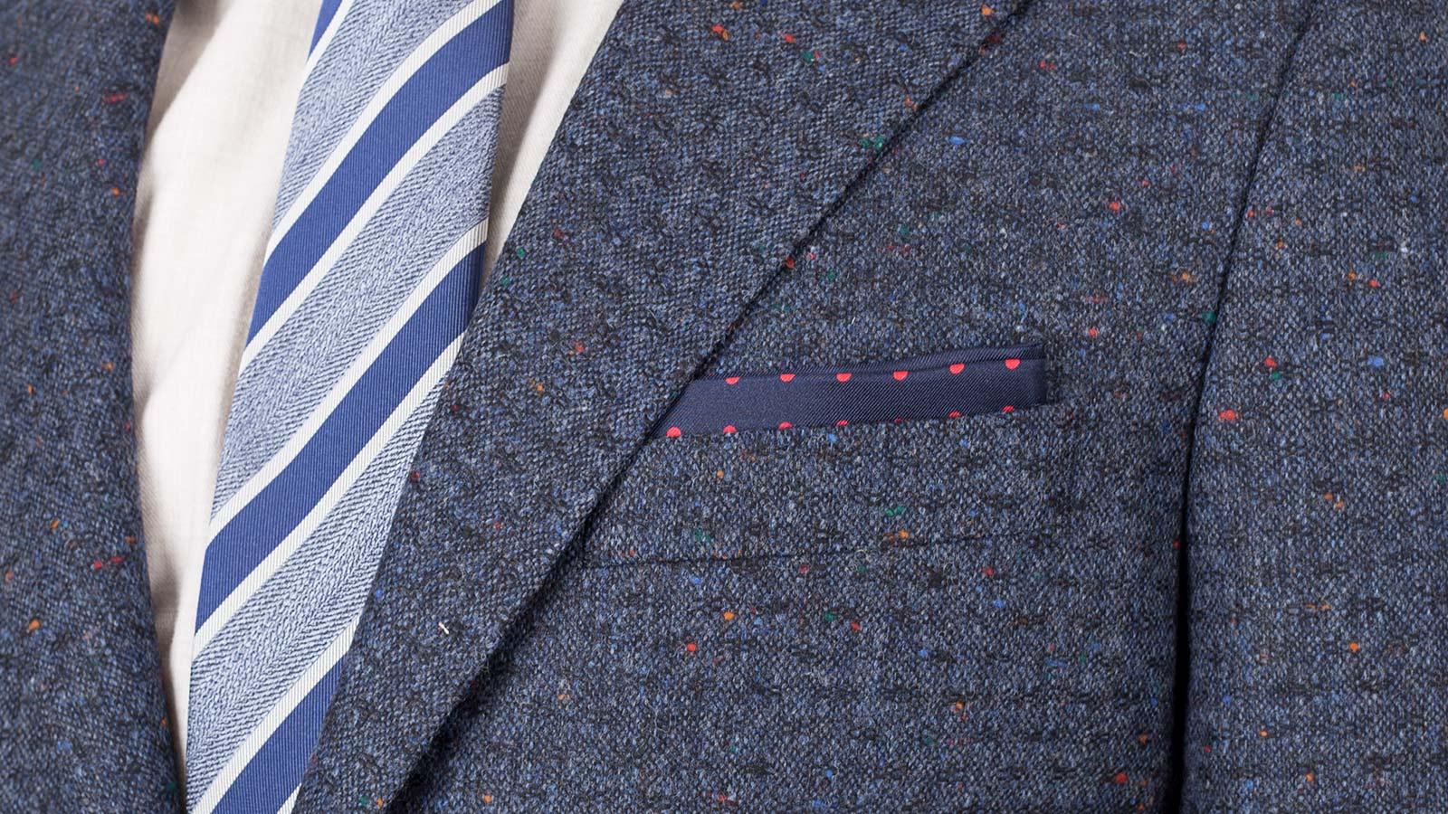 Blue Donegal Shadow Tweed Suit - slider image 2