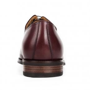 Burgundy Cap-Toe Oxford with a Rubber Sole - 4
