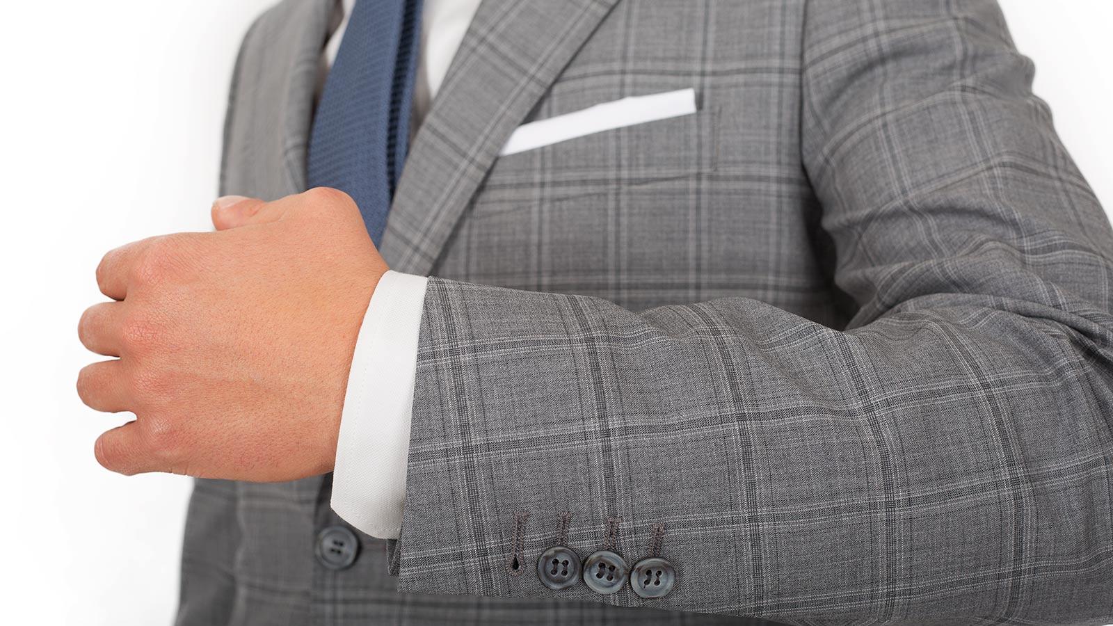 Grey Check Suit - slider image 1