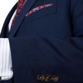 Navy Wool & Silk Suit - 0