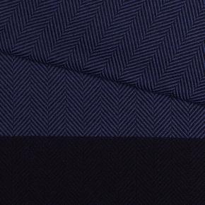 Navy & Blue Wool Scarf - thumbnail image 1
